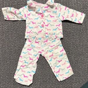 Dolls Pajama Set - Pink and Blue